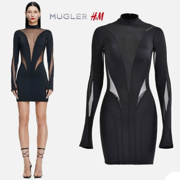 Mugler H&M  collaboration dress - Picture 1 of 3